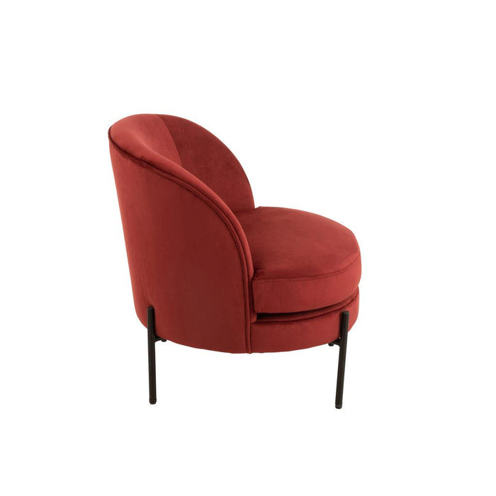 Fauteuil Rood Multiplex Rond 67 cm 67x71x66 cm-Fauteuils-J-Line