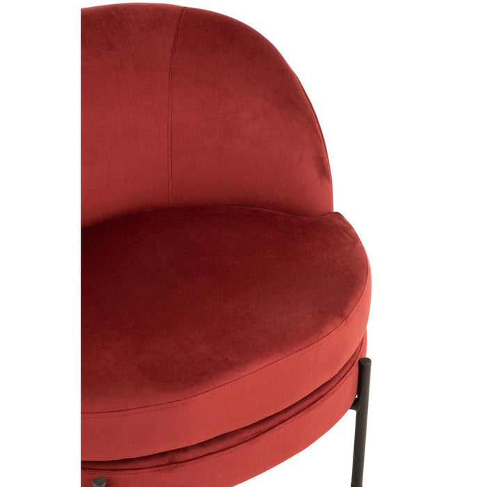 Fauteuil Rood Multiplex Rond 67 cm 67x71x66 cm-Fauteuils-J-Line