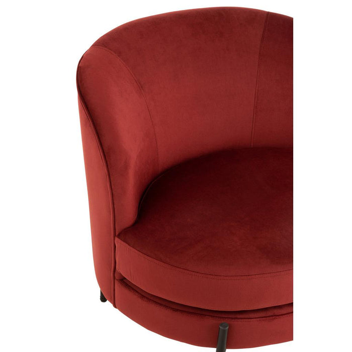 Fauteuil Rood Multiplex Rond 67 cm 67x71x66 cm-Fauteuils-J-Line