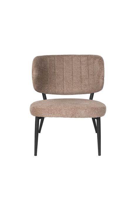 Fauteuil Sanne Bruinie Polyester Bruin 72x62 cm-Fauteuils-Creating Home