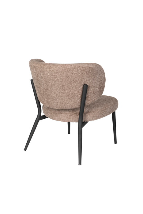 Fauteuil Sanne Bruinie Polyester Bruin 72x62 cm-Fauteuils-Creating Home