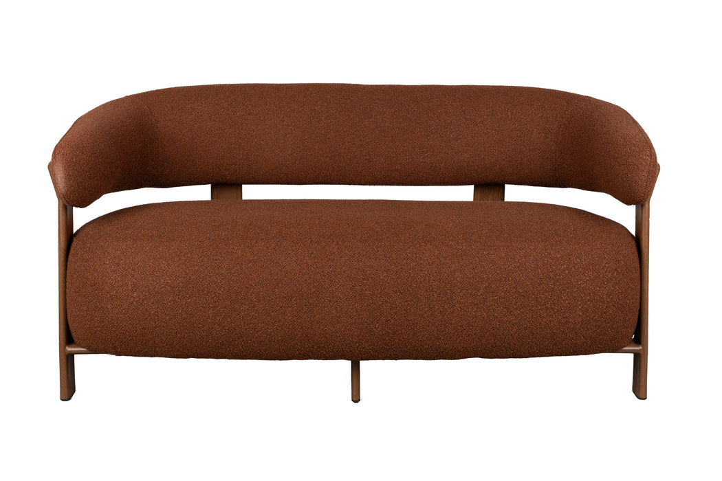 Fauteuil Sofa 2-seater Robyn Polyester Rood 71x135.5 cm-Fauteuils-Creating Home