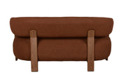Fauteuil Sofa 2-seater Robyn Polyester Rood 71x135.5 cm-Fauteuils-Creating Home