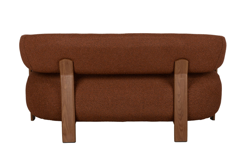 Fauteuil Sofa 2-seater Robyn Polyester Rood 71x135.5 cm-Fauteuils-Creating Home