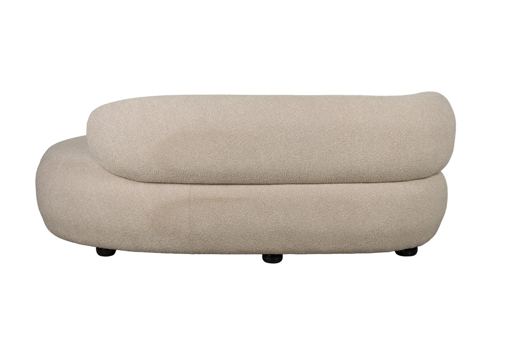 Fauteuil Sofa Noxx Polyester Beige 115x185 cm-Fauteuils-Creating Home