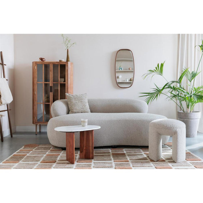 Fauteuil Sofa Noxx Polyester Beige 115x185 cm-Fauteuils-Creating Home