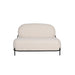 Fauteuil Sofa Polly Teddy Polyester Ivoor 71.5x125 cm-Fauteuils-Creating Home
