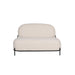 Fauteuil Sofa Polly Teddy Polyester Ivoor 71.5x125 cm-Fauteuils-Creating Home
