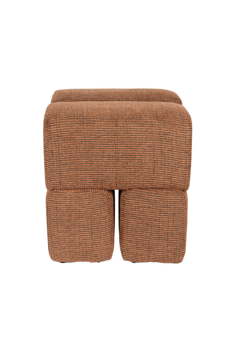 Fauteuil Staple Polyester Terracotta 40x40 cm-Fauteuils-White Label Living