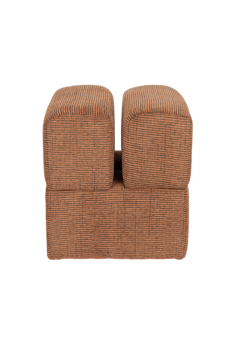 Fauteuil Staple Polyester Terracotta 40x40 cm-Krukken-Creating Home