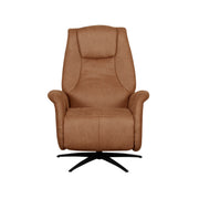 Fauteuil Stockholm Cognac Kunstleder 1-Motorig 77x87x112 cm-Fauteuils-LABEL51