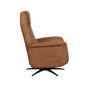 Fauteuil Stockholm Cognac Kunstleder 1-Motorig 77x87x112 cm-Fauteuils-LABEL51