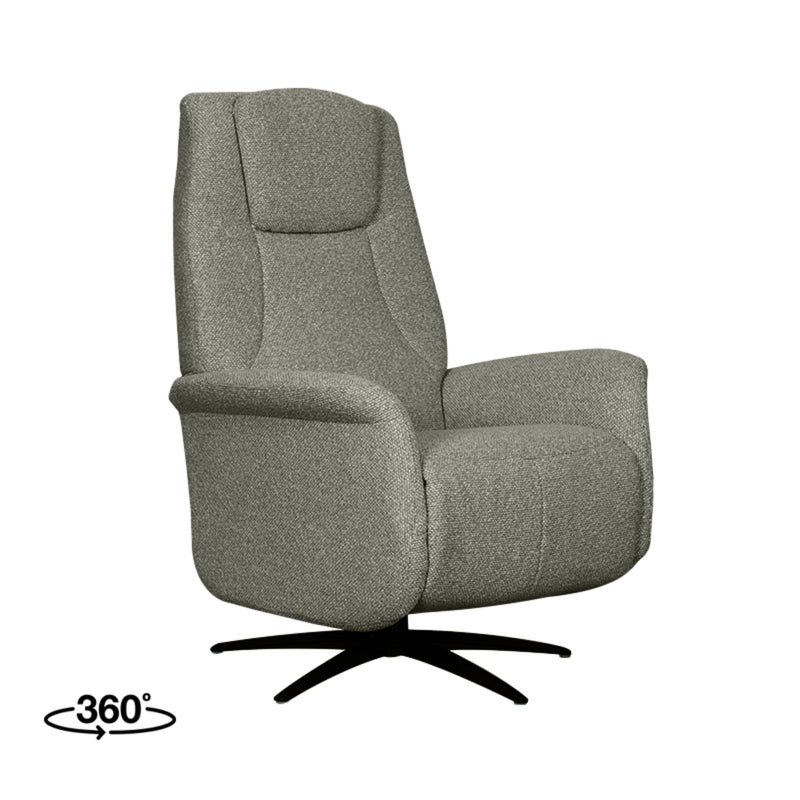 Fauteuil Stockholm Mushroom Boucle 1-Motorig 77x87x112 cm-Fauteuils-LABEL51