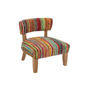 Stoel Chindi Hout/Textile Mix 60x68x72 cm-Eetkamerstoelen-J-Line
