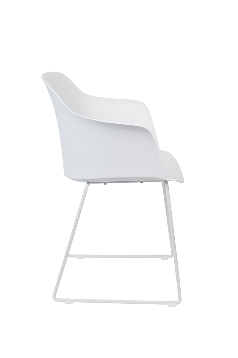 Fauteuil Tango Polypropyleen Wit 54x58 cm-Fauteuils-Creating Home