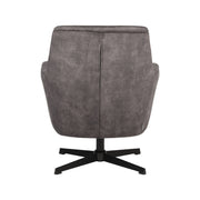 Fauteuil Toby Antraciet Velvet - 75x80x85 cm-Fauteuils-LABEL51