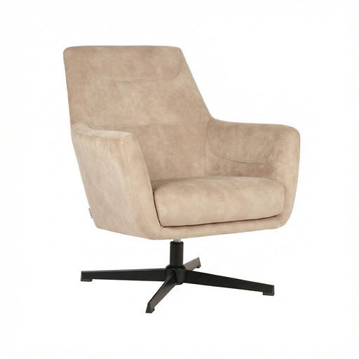 Fauteuil Toby Fluweel Naturel-Fauteuils-LABEL51
