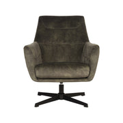 Fauteuil Toby Hunter Velvet - 75x80x85 cm-Fauteuils-LABEL51