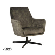 Fauteuil Toby Hunter Velvet - 75x80x85 cm-Fauteuils-LABEL51