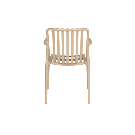 Fauteuil Tuinstoel Amae Polypropyleen Beige 57x53 cm-Fauteuils-Creating Home