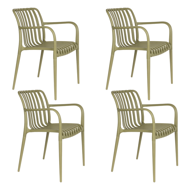 Tuinstoel Amae Polypropyleen Groen 57x53 cm-Eetkamerstoelen-Creating Home