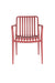 Fauteuil Tuinstoel Amae Polypropyleen Rood 57x53 cm-Fauteuils-Creating Home