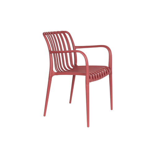 Fauteuil Tuinstoel Amae Polypropyleen Rood 57x53 cm-Fauteuils-Creating Home