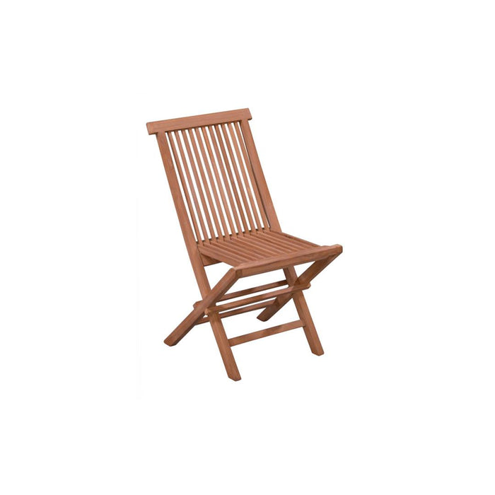 Fauteuil Tuinstoel Chair Teakhout Naturel hout 45 cm 45x45x75 cm-Fauteuils-Livingfurn