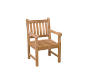 Tuinstoel Patrick Teakhout Naturel hout 60 cm-Eetkamerstoelen-Livingfurn