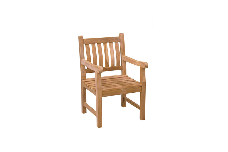 Tuinstoel Patrick Teakhout Naturel hout 60 cm-Eetkamerstoelen-Livingfurn