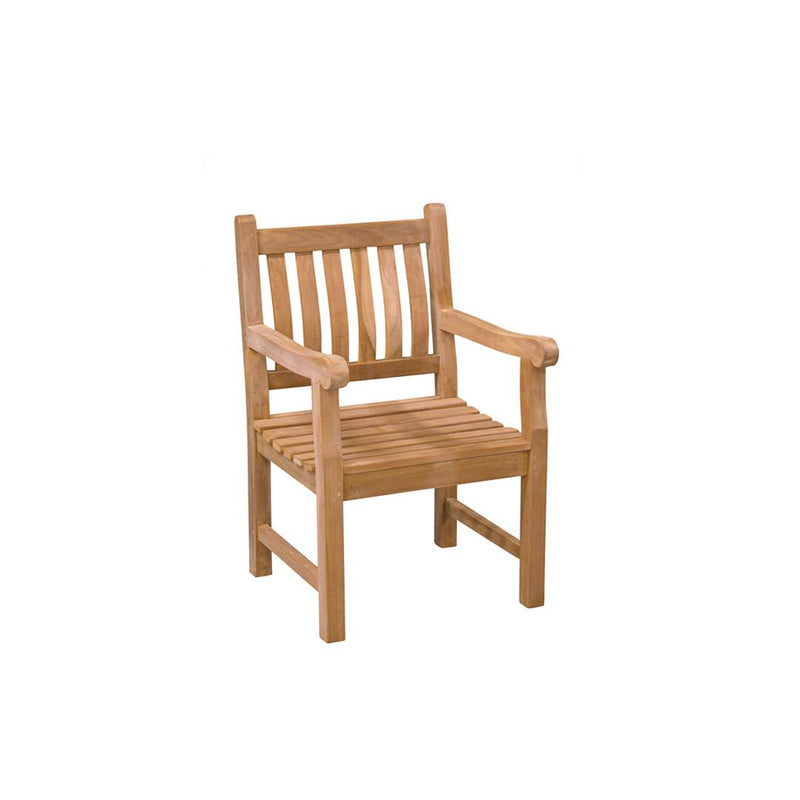 Tuinstoel Patrick Teakhout Naturel hout 60 cm-Eetkamerstoelen-Livingfurn