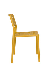 Tuinstoel Serra Ochre Polypropyleen Geel 53x42 cm-Eetkamerstoelen-Creating Home