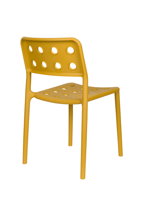 Fauteuil Tuinstoel Serra Ochre Polypropyleen Geel 53x42 cm-Fauteuils-Creating Home
