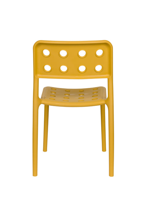 Fauteuil Tuinstoel Serra Ochre Polypropyleen Geel 53x42 cm-Fauteuils-Creating Home