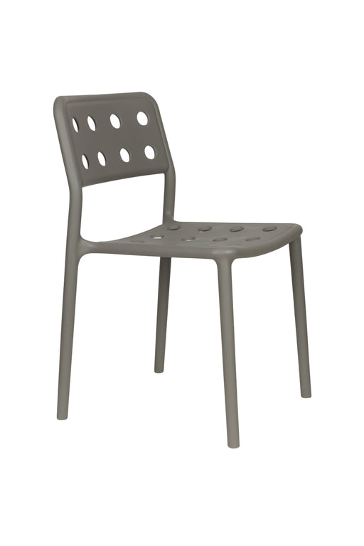 Fauteuil Tuinstoel Serra Polypropyleen Grijs 53x45.5 cm-Fauteuils-Creating Home