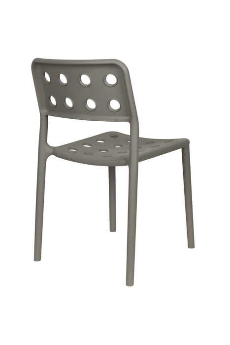 Fauteuil Tuinstoel Serra Polypropyleen Grijs 53x45.5 cm-Fauteuils-Creating Home