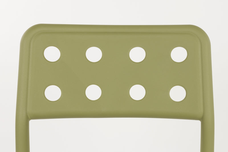 Tuinstoel Serra Polypropyleen Groen 53x45.5 cm-Eetkamerstoelen-Creating Home