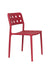 Fauteuil Tuinstoel Serra Polypropyleen Rood 53x45.5 cm-Fauteuils-Creating Home