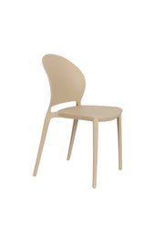 Tuinstoel Sjoerd Polypropyleen Beige 52x45 cm-Eetkamerstoelen-Creating Home