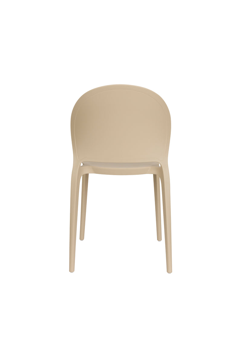 Tuinstoel Sjoerd Polypropyleen Beige 52x45 cm-Eetkamerstoelen-Creating Home