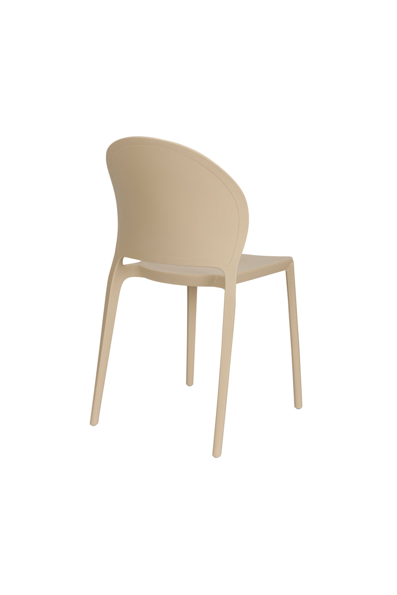 Tuinstoel Sjoerd Polypropyleen Beige 52x45 cm-Eetkamerstoelen-Creating Home