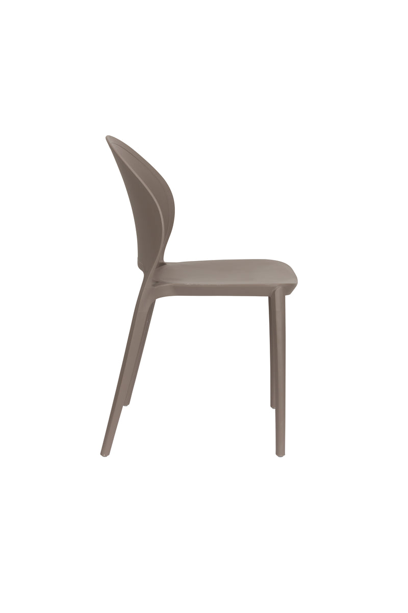 Tuinstoel Sjoerd Polypropyleen Grijs 52x45 cm-Eetkamerstoelen-Creating Home
