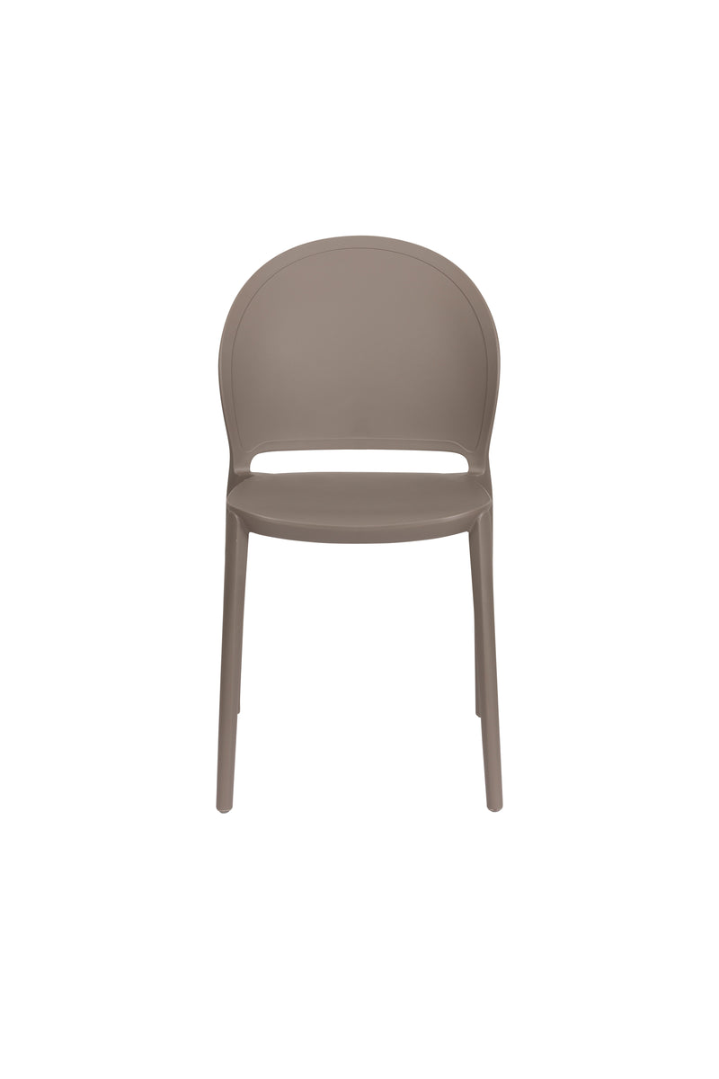 Tuinstoel Sjoerd Polypropyleen Grijs 52x45 cm-Eetkamerstoelen-Creating Home