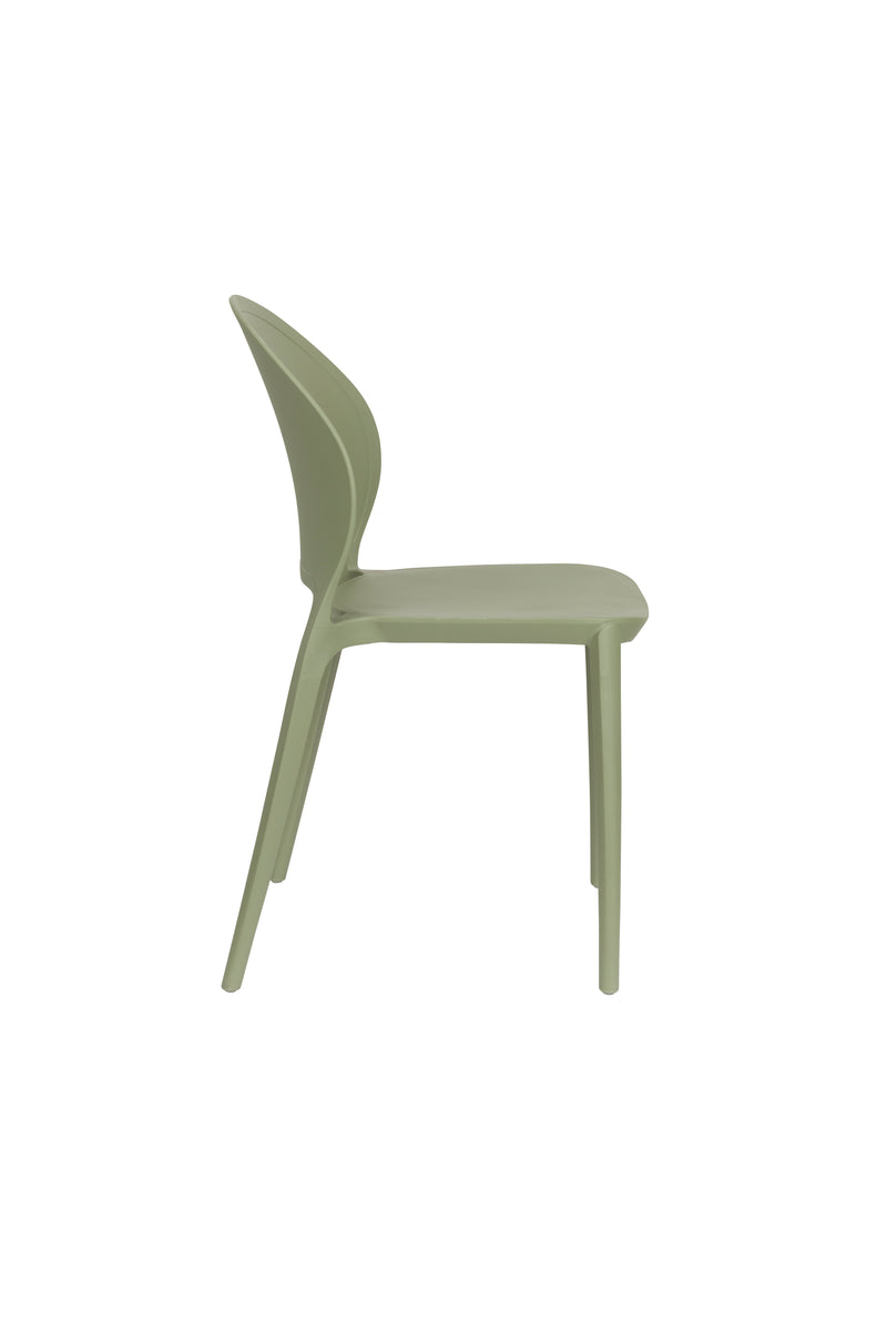Tuinstoel Sjoerd Polypropyleen Groen 52x45 cm-Eetkamerstoelen-Creating Home