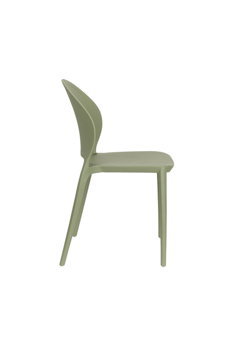 Fauteuil Tuinstoel Sjoerd Polypropyleen Groen 52x45 cm-Fauteuils-Creating Home