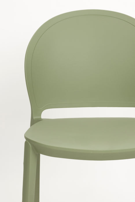 Fauteuil Tuinstoel Sjoerd Polypropyleen Groen 52x45 cm-Fauteuils-Creating Home
