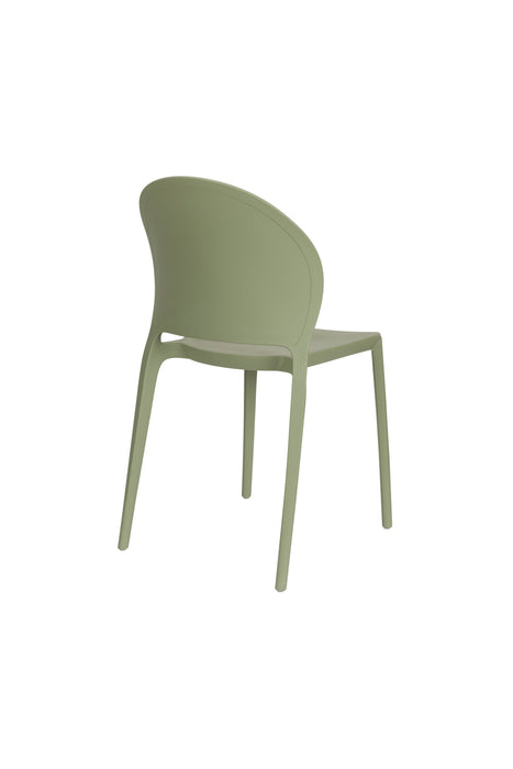 Fauteuil Tuinstoel Sjoerd Polypropyleen Groen 52x45 cm-Fauteuils-Creating Home