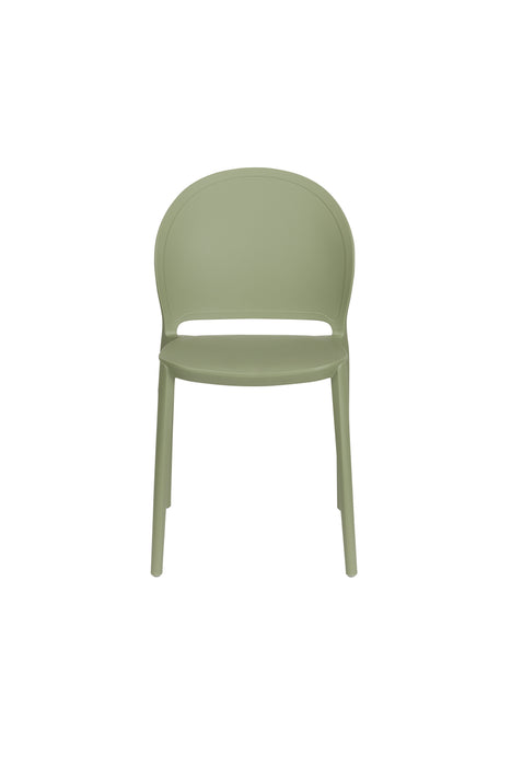 Fauteuil Tuinstoel Sjoerd Polypropyleen Groen 52x45 cm-Fauteuils-Creating Home