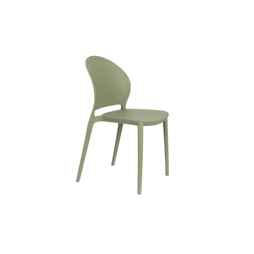 Fauteuil Tuinstoel Sjoerd Polypropyleen Groen 52x45 cm-Fauteuils-Creating Home