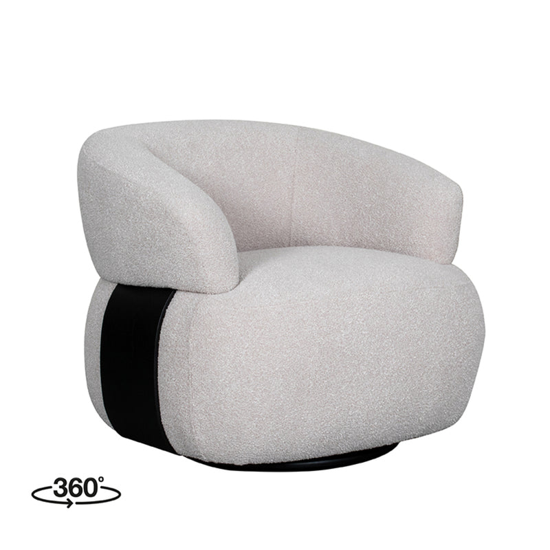 Fauteuil Valenza Naturel Boucle #2 84x81x75 cm-Fauteuils-LABEL51
